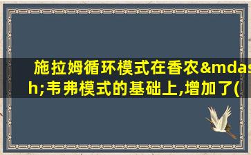 施拉姆循环模式在香农—韦弗模式的基础上,增加了( )